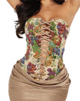 Vintage Style Crop Top with Embroidery