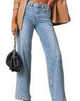 Fashionable Loose Fit Women's Wide Leg Jeans