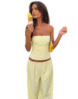 Casual Summer Pants Set with Sleeveless Top