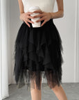 Princess Style Pleated Tulle Skirt