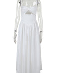 Summer Beach Vacation Hollow Waist Dress