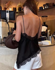 Trendy Black Lace Camisole Top for Women