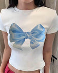 Trendy Summer T-Shirt with High Waist Pants