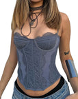 Nazada Sexy Lace Bodice Backless Camisole