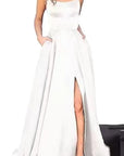 2023 New Long Bridesmaid Dress with Train