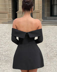 Elegant Off-Shoulder A-Line Dress for Women