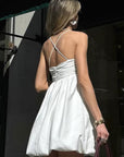 Chic Sexy White A-Line Dress for Women