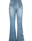 Retro High Waist Women's Jeans with Flare