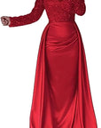 Elegant Long Sleeve Sequin Evening Dress for Women