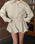 Trendy Lapel Coat Set for Women