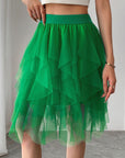 Princess Style Pleated Tulle Skirt