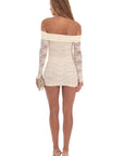 Sexy Ruched One Shoulder Lace Dress