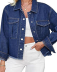 Fashionable Wash Denim Jacket for Women