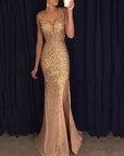 New V-Neck Long Dress