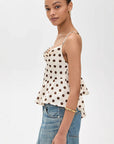 2026 Spring Summer Women's Polka Dot Cami Top