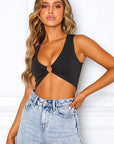 Summer Women's Sleeveless V-Neck Top