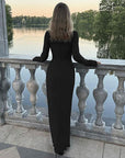 Elegant Hollow Design Long Dress