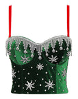 Custom Green Strapless Top for Performances