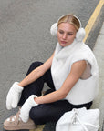 New Women's Faux Fur Sleeveless Cardigan