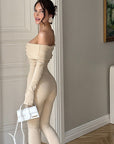 Elegant Off Shoulder Jumpsuit for Autumn