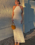 New Women's Backless Ruffled Dress