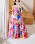 2025 Spring Summer Elegant Floral Dress