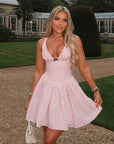European Style Polka Dot V-Neck A-Line Dress