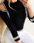 New Fashion Women's Hollow Rhinestone Top
