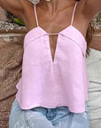 Trendy Pink Sleeveless Top for Women