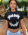 Trendy Women's Short Sleeve Crop Top