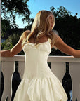 Sleeveless Mini Dress with Ruffle Hem