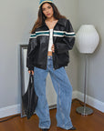 Vintage Black Street Style Jacket for Women