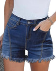 Trendy High-Waisted Denim Shorts for Women