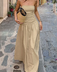 Chic Strapless A-Line Dress for Women