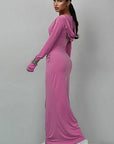 Fashionable Hooded Long Sleeve Casual Dress