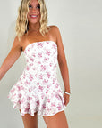Stylish Floral Print Bodycon Dress
