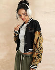 Trendy Women's Color Block Cardigan for Fall