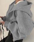 Stylish Warm Hooded Sweatshirt for Women