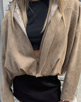 Retro Design Suede Jacket for Women