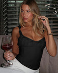 Sexy Sheer Mesh Top with Ruffle Trim