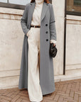 2026 Autumn Winter Women's Long Solid Color Coat