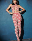 Sexy Lace Backless Jumpsuit for Women