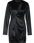 Solid Color Long Sleeve Bodycon Dress