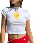 Trendy Summer T-Shirt with High Waist Pants