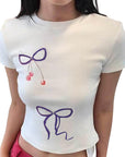 Trendy Summer T-Shirt with High Waist Pants