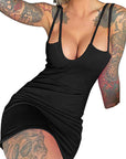 Slim Fit Spaghetti Strap Dress