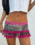 2026 Spring Y2K Women's Sexy Drawstring Mini Skirt