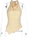 Fashionable Sexy Backless Knitted Top