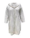 Casual Long Sleeve Hooded Windbreaker for Plus Size Women