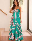 Floral Print Pocket Strap Dress for Women